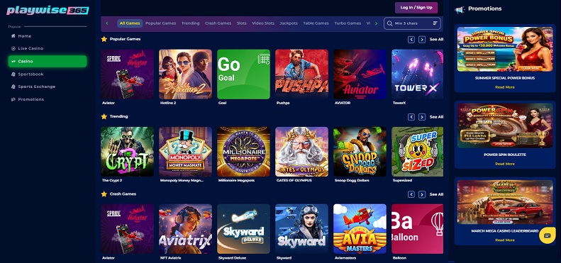 Playwise365 Casino Games - ReviewOdds